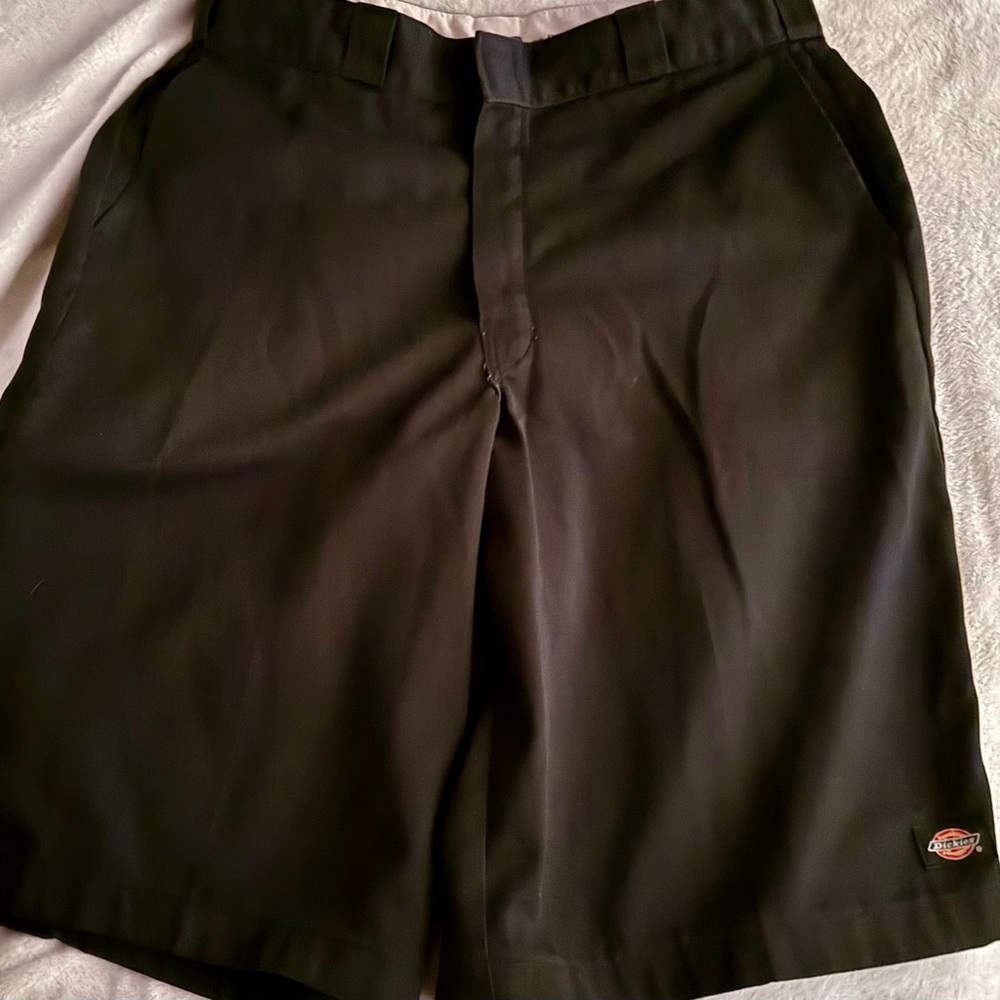Dickies Men's Dark Gray Flat Front Shorts
